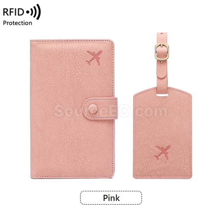 Customization PU Luggage Tag and Passport Case Gift Set Promotional Products