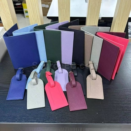 Customization PU Luggage Tag and Passport Case Gift Set Promotional Products