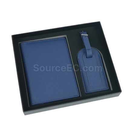 Customization PU Luggage Tag and Passport Case Gift Set Promotional Products