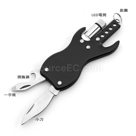 Customization Multi-Function Knife With LED Light And Keychain Promotional Products