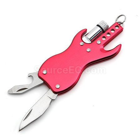 Customization Multi-Function Knife With LED Light And Keychain Promotional Products