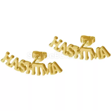 Customization Customized text earrings and studs Promotional Products