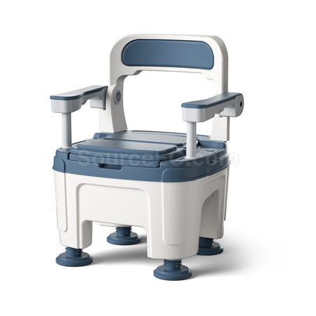 Movable toilet seat stool