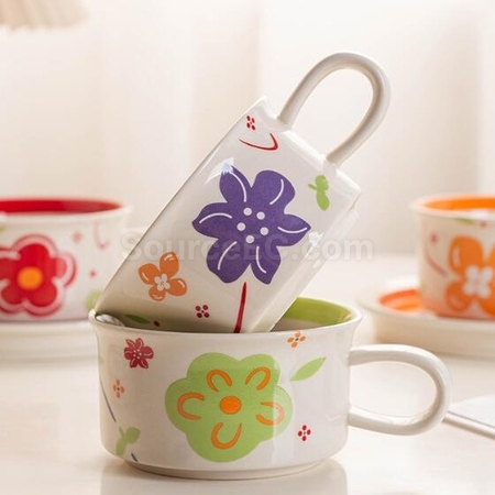 Customization Vintage Ceramic Coffee Cup And Saucer Det Promotional Products