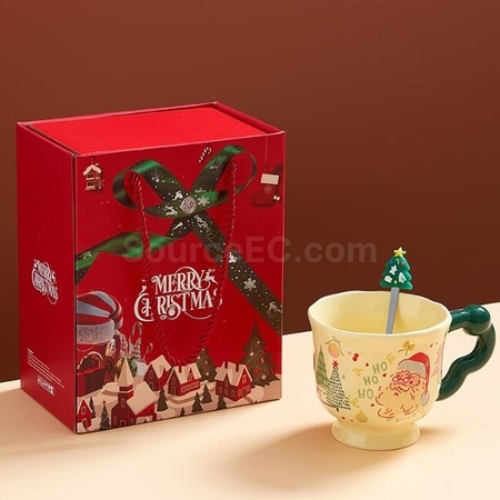 Customization Christmas Cup Creative Ceramic Mug Promotional Products