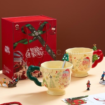 Customization Christmas Cup Creative Ceramic Mug Promotional Products