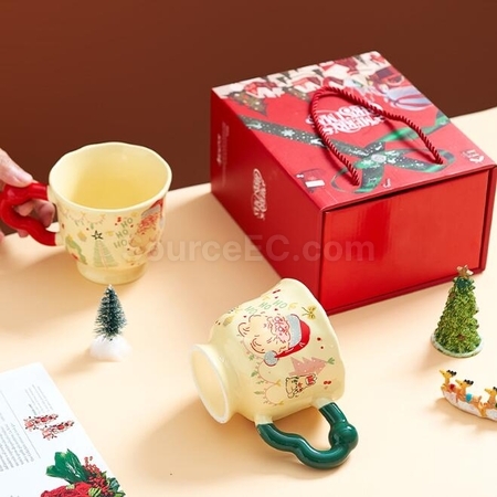 Customization Christmas Cup Creative Ceramic Mug Promotional Products