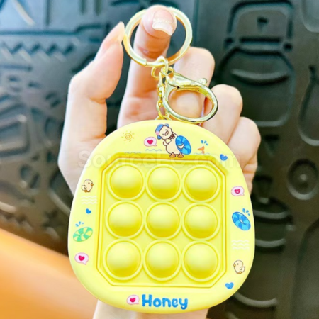 Customization Decompression bubble fidget keychain Promotional Products