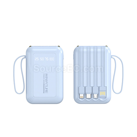 Customization 3C Certified Comes With Four Wires Mobile Power Bank Promotional Products