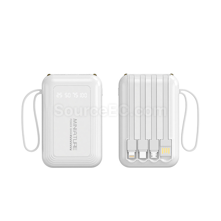 Customization 3C Certified Comes With Four Wires Mobile Power Bank Promotional Products