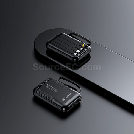 Customization 3C Certified Comes With Four Wires Mobile Power Bank Promotional Products