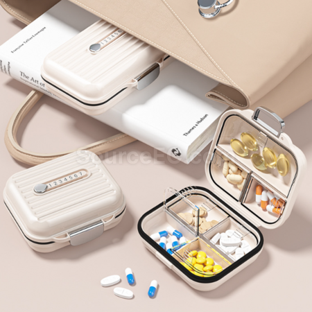 Customization 7-day Portable Compartmentalized Pill Box  Promotional Products
