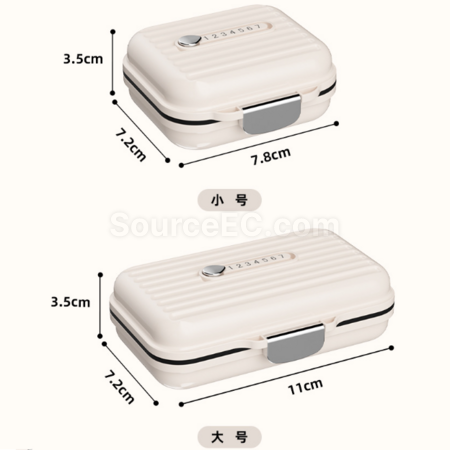 Customization 7-day Portable Compartmentalized Pill Box  Promotional Products