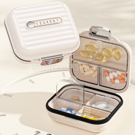 Customization 7-day Portable Compartmentalized Pill Box  Promotional Products