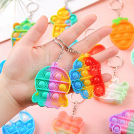 Customization Rainbow stress - relieving keychain Promotional Products