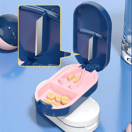 Customization Portable pill cutter and medicine box Promotional Products