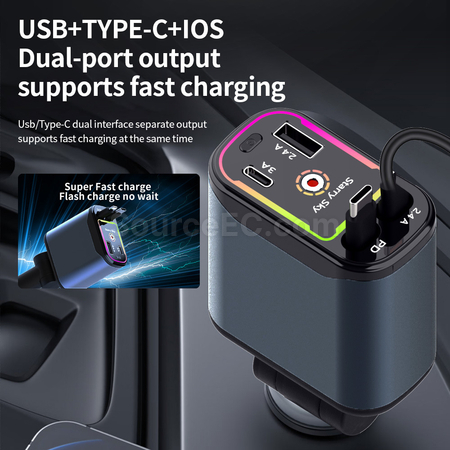 Customization 4-in-1 Retractable Cable Super Fast Charging  Promotional Products