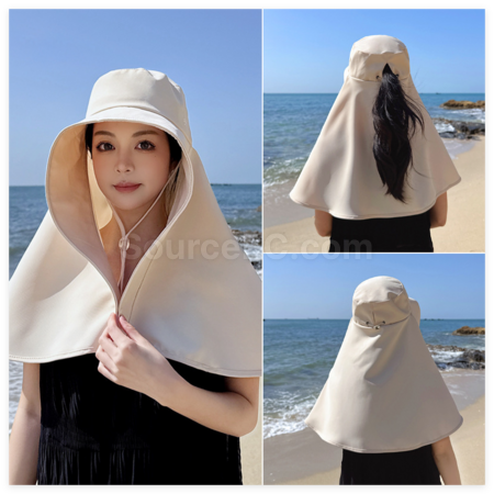 Customization Shawl Neck Visor Bucket Hat Promotional Products