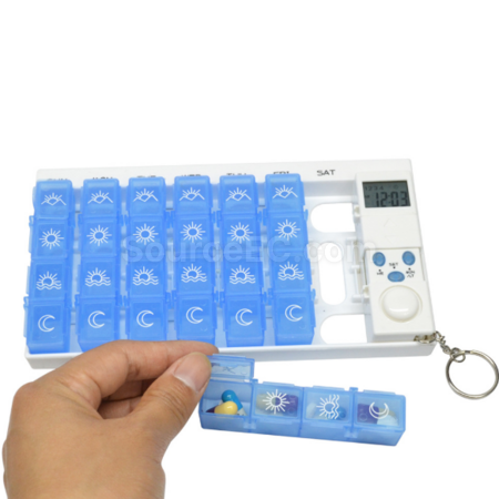 Customization 28-compartment intelligent electronic reminder pill box Promotional Products