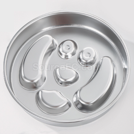 Customization Stainless steel pet slow - feeding plate Promotional Products
