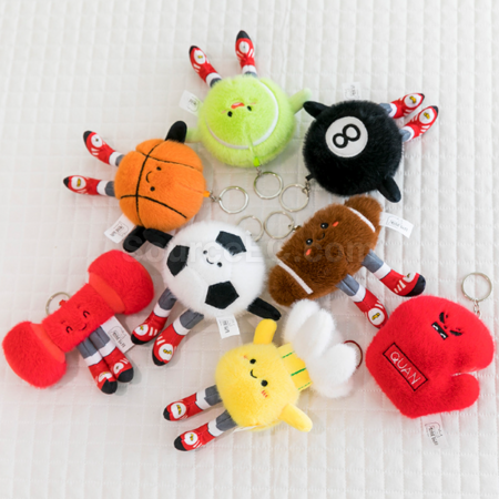 Customization Sports series plush doll keychains Promotional Products