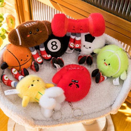 Customization Sports series plush doll keychains Promotional Products