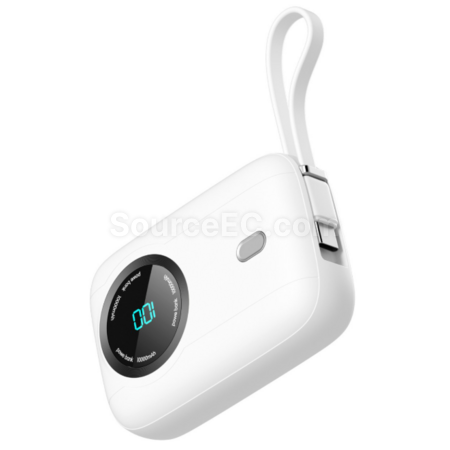 Customization Mini digital display mobile power supply with built-in cable Promotional Products