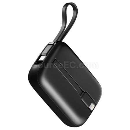 Customization Mini digital display mobile power supply with built-in cable Promotional Products