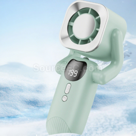 Customization Handheld digital display fan with flashlight Promotional Products