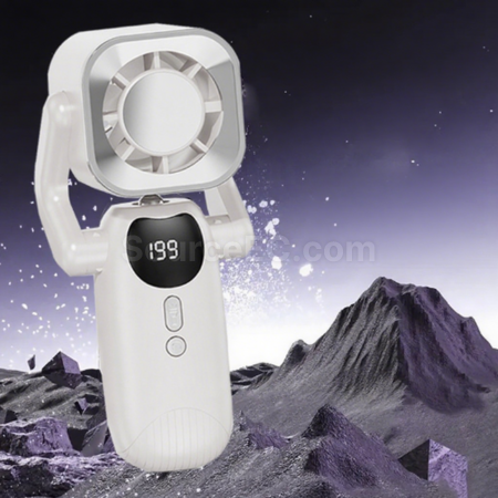 Customization Handheld digital display fan with flashlight Promotional Products