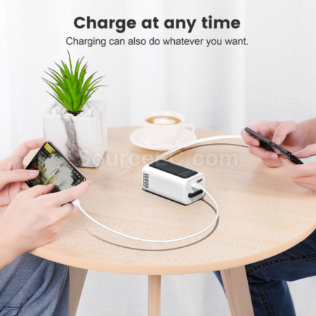 Customization Portable mobile power supply with built-in cable Promotional Products