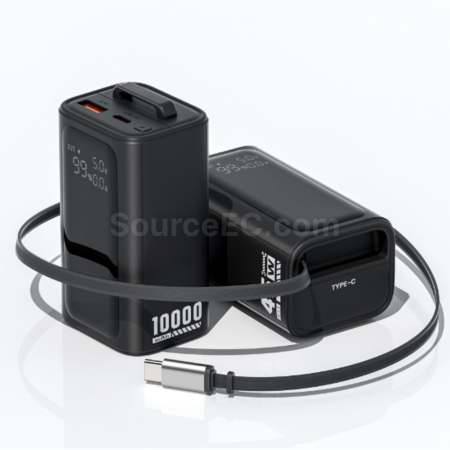 Customization Portable mobile power supply with built-in cable Promotional Products