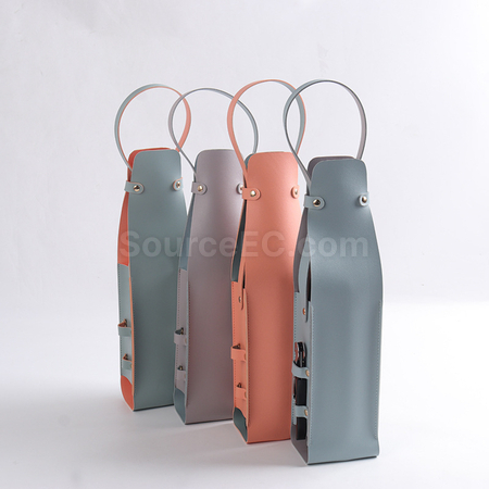 Customization Red wine leather case Promotional Products