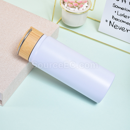 Customization Stainless Steel Bamboo Lid Handle Thermos Cup Promotional Products