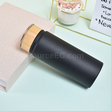 Customization Stainless Steel Bamboo Lid Handle Thermos Cup Promotional Products