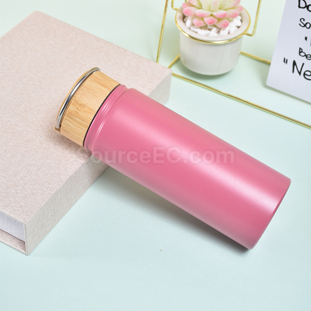Customization Stainless Steel Bamboo Lid Handle Thermos Cup Promotional Products