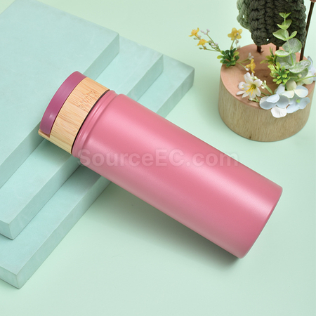 Customization Stainless Steel Bamboo Lid Handle Thermos Cup Promotional Products