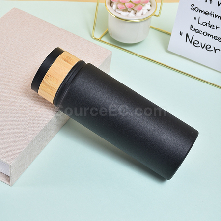 Customization Stainless Steel Bamboo Lid Handle Thermos Cup Promotional Products