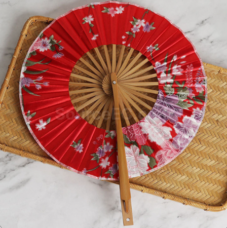 Customization Windmill folding long - handled fan Promotional Products