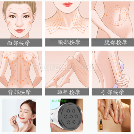 Customization Bianstone Wireless Vibration Meridian Scraping Massager Promotional Products