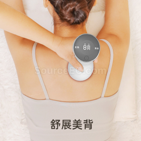 Customization Bianstone Electric Scraping Hot Compress Vibration Universal Meridian Therapy Massager Promotional Products