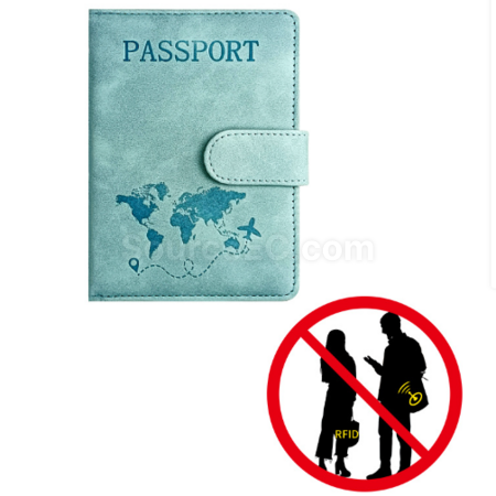 Customization RFID Anti-theft PU Magnetic Snap Passport Cover Promotional Products