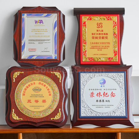 Customization Book-Shaped Solid Wood Medal Promotional Products