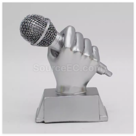 Customization Microphone Metal Trophy Promotional Products