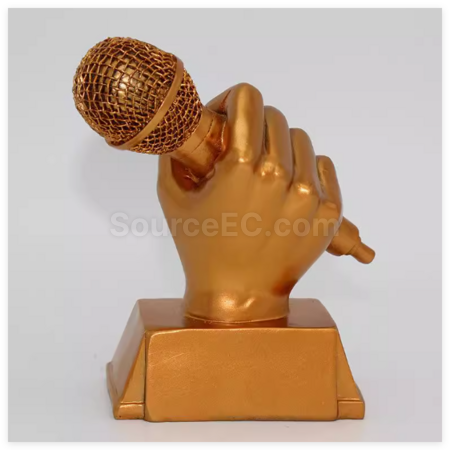 Customization Microphone Metal Trophy Promotional Products