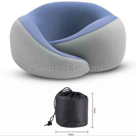 Customization U-shaped ice silk memory foam neck pillow Promotional Products
