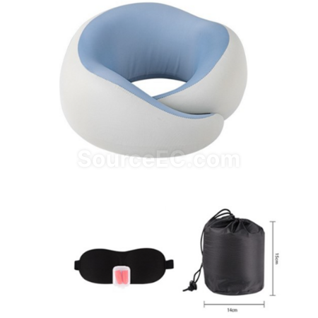 Customization U-shaped ice silk memory foam neck pillow Promotional Products