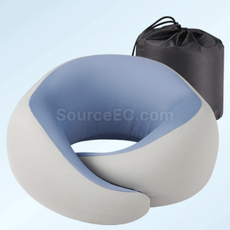Customization U-shaped ice silk memory foam neck pillow Promotional Products