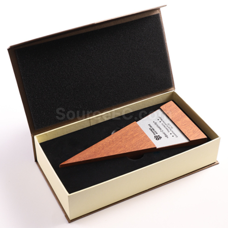 Customization Solid Wood Triangle Trophy Promotional Products
