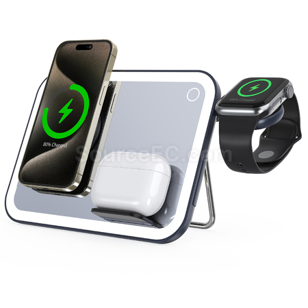 Customization Three In One Wireless Charger Promotional Products